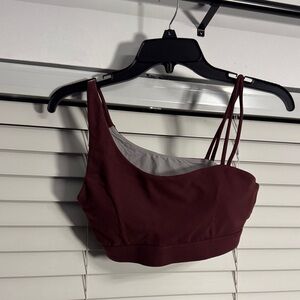 Women's Burgundy Strappy Bralette